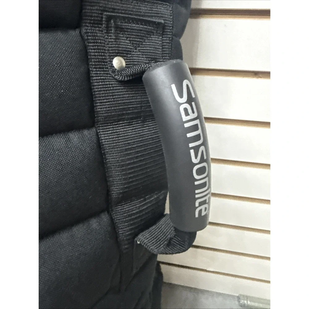 Samsonite Golf Premium Quilted Heavy Padded Rolling Golf Bag Travel Black NICE!